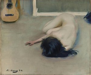 Nude With A Guitar — Ramon Casas I Carbó