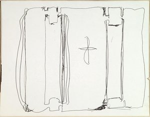 Untitled (Sketch for Harvard Mural)