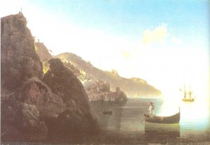 The Coast At Amalfi. — Ivan Konstantinovich Aivazovsky