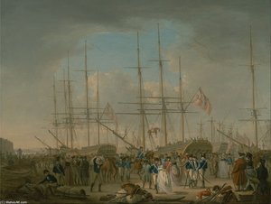 Hussars Embarking At Deptford