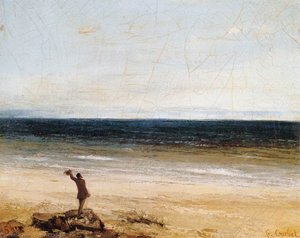 The Sea At Palavas — Gustave Courbet
