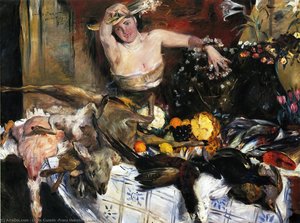 Large Still Life With Figure (also Known As Birthday Picture) — Lovis Corinth
