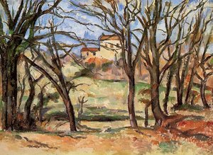 House Behind Trees On The Road To Tholonet — Paul Cézanne
