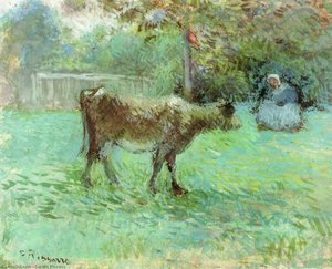 The Cowherd — Camille Pissarro