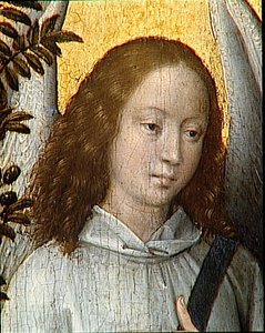 ANGE TENANT UN RAMEAU D'OLIVIER
