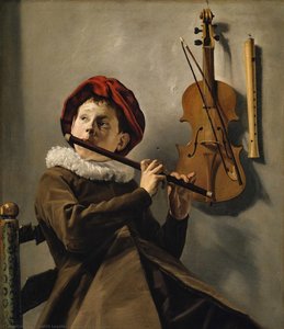 Young Flute Player — Judith Jans Leyster