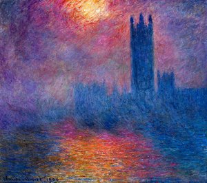 London Parliament Sun — Claude Monet