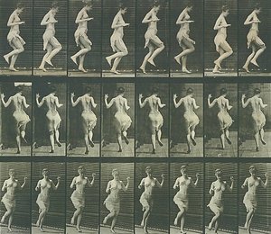 Woman Ricochetting On One Foot, From The Book Animal Locomotion — Eadweard J Muybridge