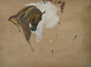 Study Of A Racehorse's Head — Sir Alfred James Munnings