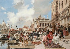 Le Carneval A Venise — François Flameng
