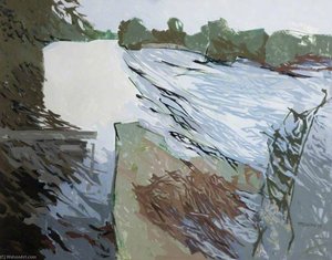 Weir On The Blackwater River, County Cork — Terence Philip Flanagan