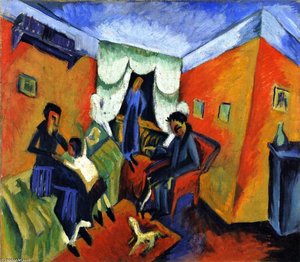 Dr. Bl. In Red Chair — Ernst Ludwig Kirchner