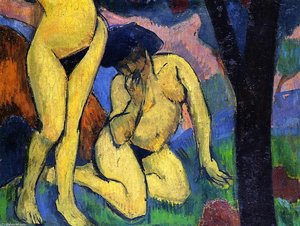 Two Nudes in a Landscape