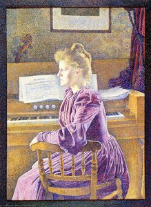 Maria Sethe At The Harmonium — Theo Van Rysselberghe