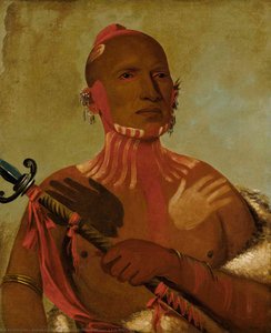 Wée Sheet, Cabeza De Esturión, Un Guerrero Fox — George Catlin