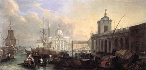 The Sea Custom House With San Giorgio Maggiore — Luca Carlevaris