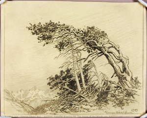 Untitled (transfer Drawing For The Home Of The Winds [no. 1]) — George Elbert Burr