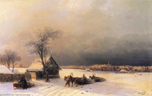 Moscow In Winter From The Sparrow Hills — Ivan Konstantinovich Aivazovsky