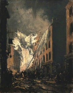 A Blazing Gas Main in Old Compton Street, London W1
