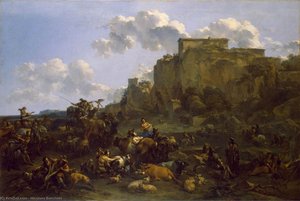 Hunters Resting — Николас Питерс Берхем