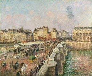 Pont Neuf, Afternoon, Sunshine — Camille Pissarro