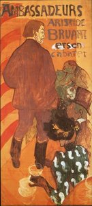 Les Ambassadeurs, Aristide Bruant And His Cabaret — Henri De Toulouse-lautrec