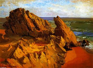Rocks And Surf — Franz Bischoff