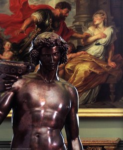 Bacchus (detail) — Massimiliano Soldani Benzi