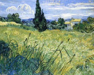 Campo Di Grano Con Cipresso — Vincent Willem Van Gogh