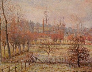 Hoarfrost, Morning (also Known As Snow Effect In Eragny) — Camille Pissarro
