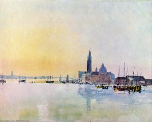 Venice, San Giorgio From The Dogana: Sunrise — Joseph Mallord William Turner