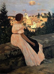 The Pink Dress — Frédéric Bazille