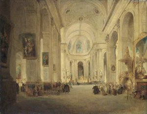 Interior Of St Sulpice, Paris — John Scarlett Davis