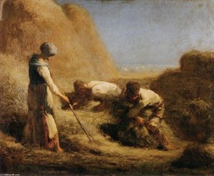 Trussing Hay — Jean-françois Millet