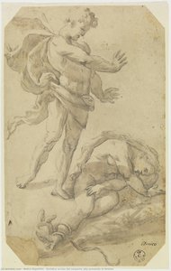 Euridice Uccisa Dal Serpente Alla Presenza Di Aristeo — Amico Aspertini