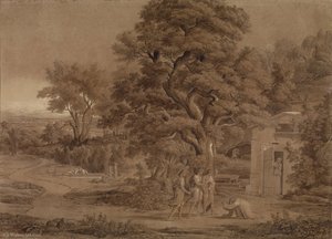 Landscape With Abraham And The Three Angels In The Valley Of Mambre — Joseph Anton Koch