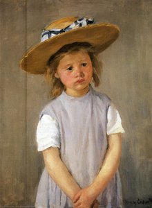 Child In A Straw Hat — Mary Stevenson Cassatt