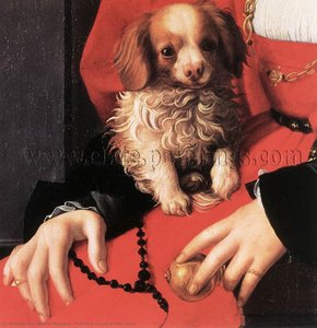 Portrait of a Lady in Red (detail)