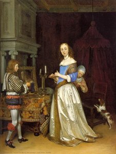 Lady At Her Toilette — Gerard Ter Borch The Younger