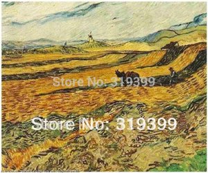 Pole S Roľníkom A Mlynom — Vincent Willem Van Gogh