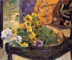 The Makings Of A Bouquet — Eugène Henri Paul Gauguin