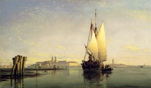 On The Lagoon Of Venice — Edward William Cooke