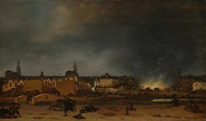 The explosion of the powder magazine in Delft, 12 October 1654, Egbert Lievensz. van der Poel, 1654 - 1660