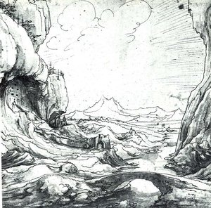 Fracstein Zeichnung — Wolf Huber
