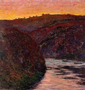 Valeea Creuei, Apus De Soare — Claude Monet