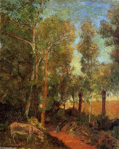 Vasikas Teeäärsel — Eugène Henri Paul Gauguin