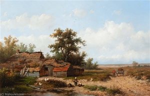 Wood Gathering — Anthonie Jacobus Van Wijngaerdt