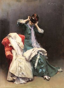 Preparing For The Costume Ball — Raimundo De Madrazo Y Garreta