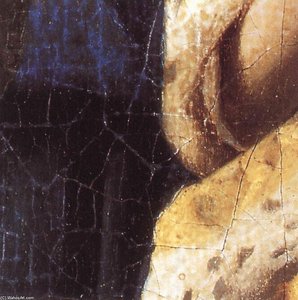 The Love Letter (detail) — Johannes Vermeer
