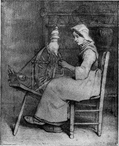 The Spinner — Jean-françois Millet